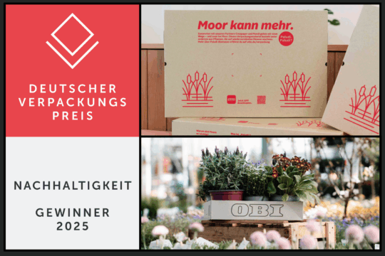 Doppelsieg für die Moore: Zwei innovative Paludikultur-Kartons gewinnen den Deutschen Verpackungspreis
